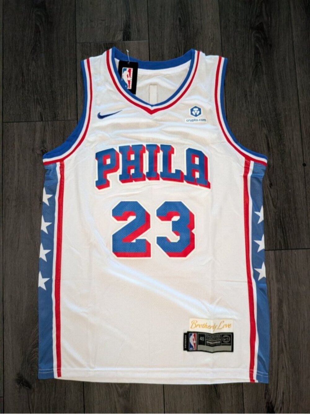 🏀 NEW!! Lebron James #23 White 2026 Philadelphia 76ers Jersey 🏀 Men's Sizes